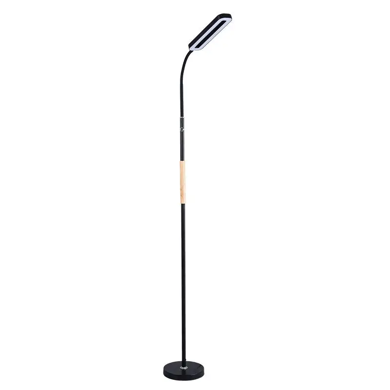 Led Floor Lamp with 3 Color Temperature and Stepless Touch Control Adjustable Gooseneck Floor Lamp for Tattoo Lashes and Reading