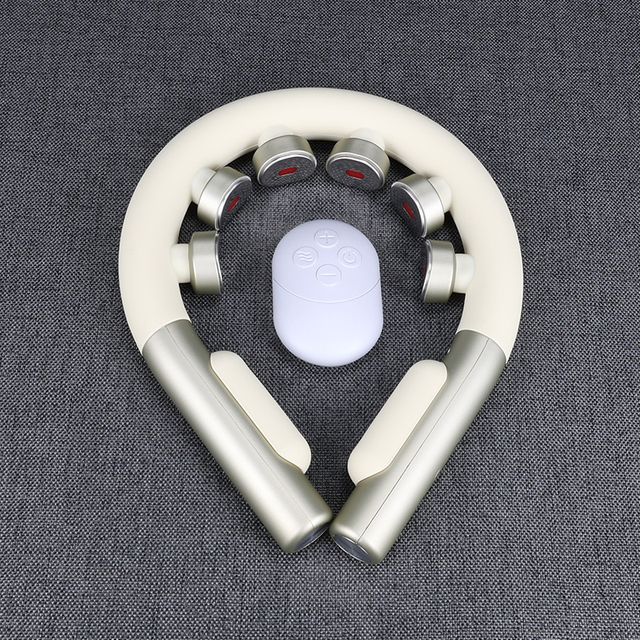 Wholesaler Intelligent Mini Shoulder Massage Instrument Comfortable Relaxing Stress Relief Cervical Neck Massager Heating Remote
