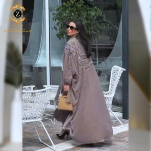 ชุดเดรสมุสลิม Zaynab Abaya ผู้หญิงมุสลิมผ้าดูไบดีไซน์อาหรับบูร์กาซาอุดิอาระเบียสีดำดูไบหรูหรามุสลิมรอมฎอนอาบายา