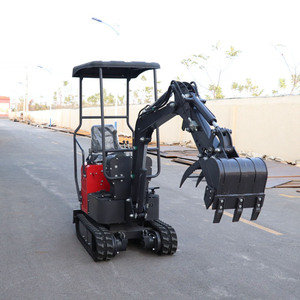 Mini-excavatrice électrique à chenilles en caoutchouc 1T 2T avec moteur hydraulique agricole et roulement, micro-pelle haute puissance de creusement, livraison gratuite - Product Image 1