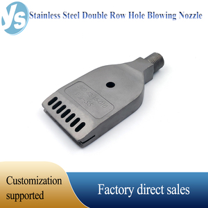 Buse de soufflage à double rangée en acier inoxydable YS 1/4 "BSPT, buse à couteau à air, largeur de <span class=keywords><strong>44mm</strong></span> pour le nettoyage industriel