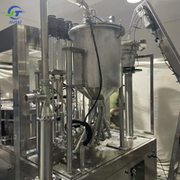 Machine de capsulage de remplissage de sachets automatiques à 4 buses avec bec de ketchup