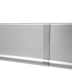 Self-adhesive Aluminum Skirting Profile 60mm Wall Protector Base Curved Metal <strong>Covered</strong> Skirting Board <strong>Baseboard</strong> - Product Image 5