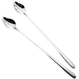 ช้อนกาแฟด้ามยาว S060 ทำจากสแตนเลส 304 ดีไซน์มินิมอล เกรดอาหาร สีเงิน สีทอง ช้อนคนชาแบบแบน - Product Image 5