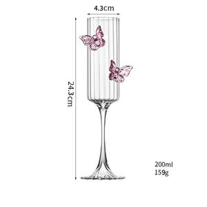 Copa de <span class=keywords><strong>Vino</strong></span> Reutilizable de 180 ml con Diseño Zen Asiático y Estilo Lindo, Aislamiento de Vidrio, a Prueba de Fugas, con Patrón de Mariposa - Product Image 5