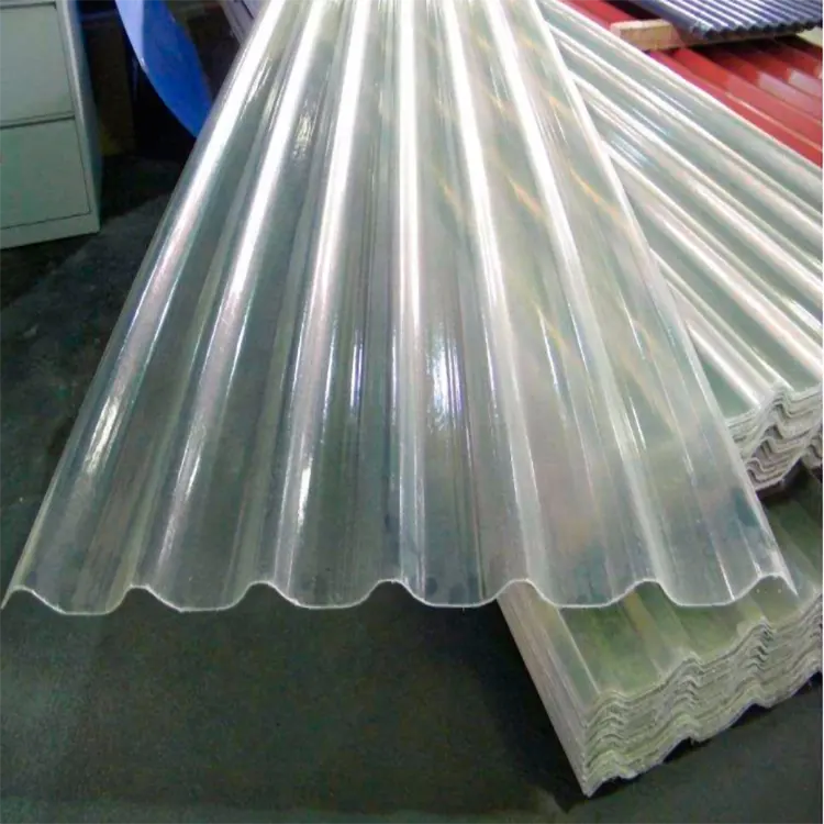 Fabrication de carreaux ondulés en fibre de verre FRP panneaux muraux/tôle de couverture/panneau de couverture modèle d'affichage