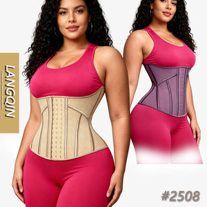 LANGQIN Women's Firm Control Girdle Shapewear Spandex/Nylon/<b>Latex</b> Material Breathable Eco-Friendly ODM Customizable 2XS-3XL - Product Image 1