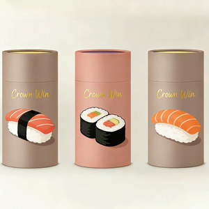 Factory Price Sushi Container <b>Box</b> Sushi Tube Rigid Cardboard Food Grade Eco Disposable High End Sushi Paper Tube Packaging <b>Box</b> - Product Image 2