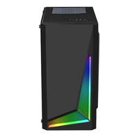 Atx fan renkli pleksiglas yatay soğutmalı cpu kabine toz geçirmez oyun pc bilgisayar kılıf bilgisayar kulesi