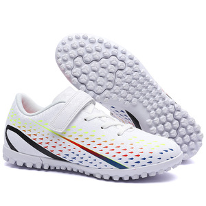 รองเท้าฟุตบอลเด็ก TF studs Velcro Boys ยางตาข่ายสังเคราะห์ outsole รองเท้ากีฬาฤดูใบไม้ผลิ midsole - Product Image 5
