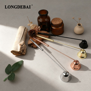 4 in 1 <b>Candle</b> Accessory Set - <b>Candle</b> Wick Trimmer,<b>Candle</b> Snuffer,<b>Candle</b> Wick Dipper & Storage <b>Tray</b> Plate <b>Candle</b> Care Tools - Product Image 2