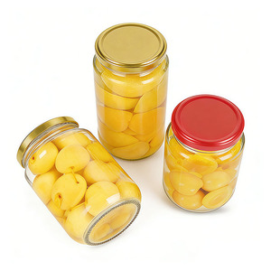 Bocaux en verre pour la mise en conserve 480ml 750ml 770ml pour confitures, compotes, conserves de fruits, stockage hermétique avec couvercles métalliques, fourniture du fabricant - Product Image 4