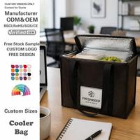 Sac isotherme non tissé pour le déjeuner, personnalisable avec logo OEM, boîte à lunch thermique à 3 couches avec feuille d'aluminium, vente en gros directe usine, sacs isothermes