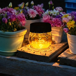 Lanterne solaire à LED en forme de boule de verre changeant de couleur pour fête, lumière de jardin extérieure, étanche, lanterne solaire pour balcon, cour, chemin - Product Image 4