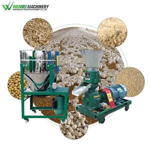 Weiwei Machinery piccolo pelletizzatore per pollame Napier Grass Animal Feed Mill alimentazione automatica stufa a Pellet