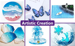 Resina Epoxi Transparente de Doble Componente OSBANG, Agente de Curado para Manualidades, Mesas de Madera, Embalaje Artístico - Product Image 5