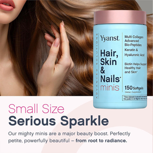 Capsules de collagène multi-sources et de biotine en gélules molles OEM/ODM pour la santé des cheveux, de la peau et le soutien immunitaire - Faible teneur en glucides et en sucre, personnalisable - Product Image 2