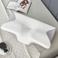 Bantal busa memori bentuk kupu-kupu bantal Wedge busa pendingin Slow Rebound bantal tanduk sapi serviks isi busa