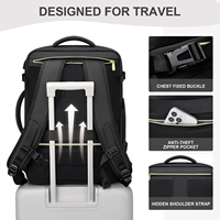 Sac à dos de voyage décontracté minimaliste de grande capacité personnalisable/OEM, sac à dos multifonctionnel pour ordinateur portable imperméable pour les trajets quotidiens