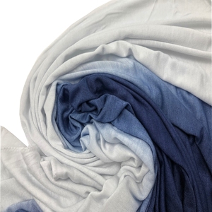 Écharpe en jersey de coton ombré, nouvelle conception <span class=keywords><strong>2021</strong></span>, ventes chaudes, imprimée, douce, extensible, respirante, châle, hijabs - Product Image 3