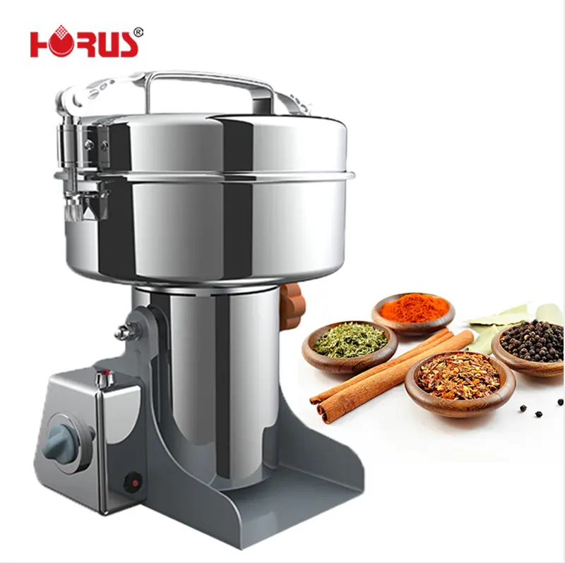 Large Capacity Commercial Electric Spice Grinder Prices Pepper Grinding Machine Dry Food Powder Making Machine