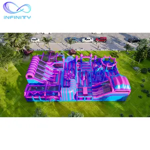 Parque de trampolines de nuevo diseño, parques de atracciones inflables, parque temático inflable al aire libre para parque infantil - Product Image 1