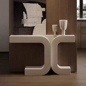 <span class=keywords><strong>Mesa</strong></span> de <span class=keywords><strong>consola</strong></span> moderna de gama alta Diseño rojo único Estilo artístico Perfecto para la decoración de la entrada de la sala de estar - Product Image 3