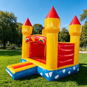 Château gonflable classique en PVC pour enfants, idéal pour les locations événementielles - Product Image 5