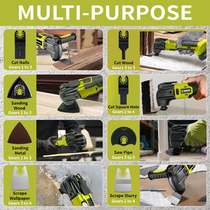 Outil oscillant multi-usages sans fil à batterie lithium, vitesse variable, pour les bricoleurs et les charpentiers, fabrication OEM/ODM - Product Image 5