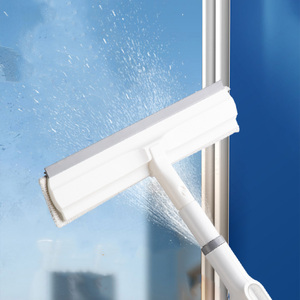 Nettoyeur <span class=keywords><strong>de</strong></span> vitres professionnel 2-en-1 avec brosse et raclette à long manche pour petites surfaces - Product Image 4