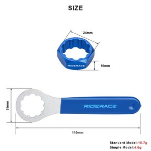 Herramienta RIDERACE para Desmontar y Instalar Pedales de Bicicleta de Montaña y Carretera, Compatible con <span class=keywords><strong>Shimano</strong></span> <span class=keywords><strong>M520</strong></span>/M8040/M8140/M820/M828 - Product Image 6
