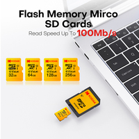 Tarjetas SD de Plástico Populares Kodak U3 V30 Clase 10 de 128 GB y 256 GB, Tarjeta SDXC TF con Garantía de 3 Años