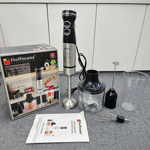 Ensemble de mixeur plongeant Hoffmans HM-8032 1000W 5-en-1 avec contrôle de vitesse progressif et mousseur <span class=keywords><strong>à</strong></span> lait pour une utilisation <span class=keywords><strong>professionnelle</strong></span> en cuisine - Product Image 2