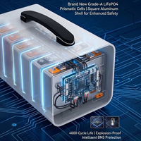 500W 384Wh LiFePO4 Lityum Demir Taşınabilir Güneş Enerjisi İstasyonu, Açık Hava Çalışma Ortamları İçin LED Ekranlı, Araç Çalıştırma ve Acil Durumlar İçin Araç Şarjı Özellikli