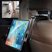Support de téléphone portable/tablette pour voiture, siège arrière de voiture, rotation à 360 degrés, réglage télescopique, support de tablette 5-12 pouces pour iPad 2/3/4 Air