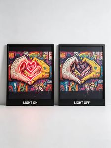 Arte de Grafiti Callejero, Decoración LED de Neón, Pintura Decorativa, Póster Impreso en Neón, Arte para Colgar en la Pared, Pintura LED de Neón para Decoración del Hogar y Clubes - Product Image 4