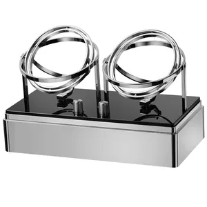 Gostar Jewelry Orbit double Watch Winder Silver Golden Color Gyro Metal watch winder