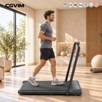 Tapis roulant électrique pliable 1,5 CV, portable, gain de place, moniteur LED, absorption des chocs, antidérapant, pour la marche, le jogging, la course à pied, à domicile
