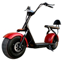 Scooter électrique adulte Citycoco à deux roues, batterie lithium 20AH 1500W/2000W, pneus larges, capteur numérique, étanche, pour les trajets quotidiens