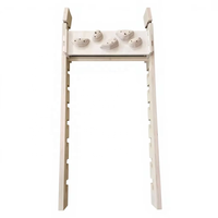 Barre de traction réglable en bois pour cadre de porte, sans perçage, barre de musculation en bois pour cadre de porte, échelle d'entraînement pour cadre de porte