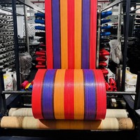 Rouleau de tissu tissé en PP personnalisé avec bordure jaune, largeur et grammage personnalisés, tissu pour sacs en gros