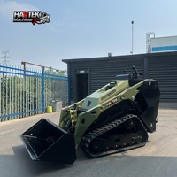 Mini-Lader Kompaktlader mit Kubota D1105 Dieselmotor PLC-Steuerung Kompakte Gummiketten und Schaufel