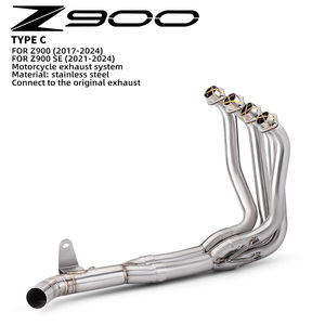 Escape de motocicleta para Z900 <span class=keywords><strong>Ninja</strong></span> 900 Z 900 2017-2026, tubo de conexión frontal central de acero inoxidable, compatible con el original y de 51 mm - Product Image 5
