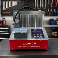 Nettoyeur et testeur d'injecteurs de carburant GDI LAUNCH CNC-801, machine de nettoyage ultrasonique pour injecteurs 6 cylindres pour véhicules à essence EFI SFI