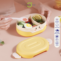 Boîte à lunch thermique en plastique à 3 niveaux grande capacité, faible MOQ, haute qualité, rectangulaire, micro-ondable, portable, style coréen, détachable
