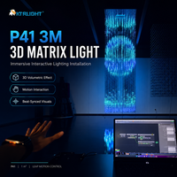 KTRLIGHT P41 3M Luz LED de Matriz 3D Compatible con TouchDesigner, Seguimiento de Manos Leap Motion, Instalación Interactiva
