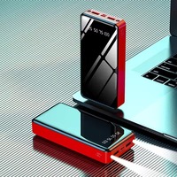 Ide Hadiah yang Dapat Disesuaikan Power Bank Kapasitas Besar 50000mah 20000mah Multi Warna Stasiun Pengisian Daya Power Bank