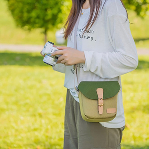 Girly <strong>Camera</strong> <strong>Bag</strong> <strong>Green</strong> Small Travel <strong>Camera</strong> Body Pouch for Women Compact DSLR Mirrorless Photography Shoulder <strong>Bag</strong> - Product Image 5