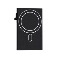 Vente flash - Porte-cartes en alliage d'aluminium anti-RFID avec bouton latéral pop-up Mag-Safe - Porte-cartes en métal