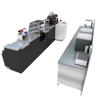 Kedai kopi kustom desain komersial Modern, Kedai Kopi Bar, peralatan konter